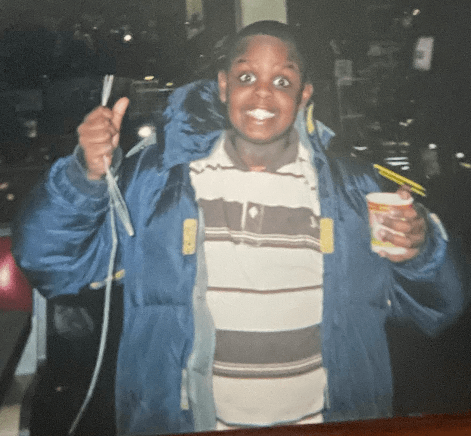 Osman as a happy kid